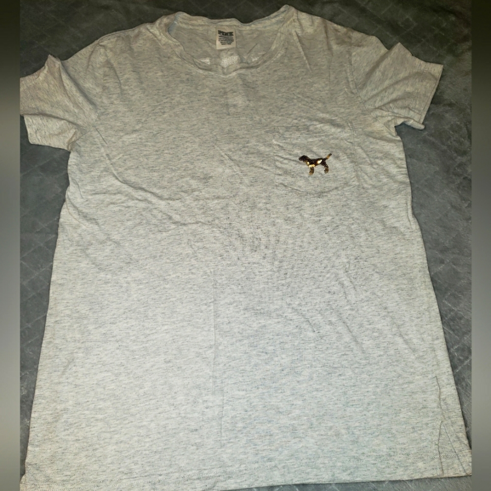 Grey PINK shirt size XS